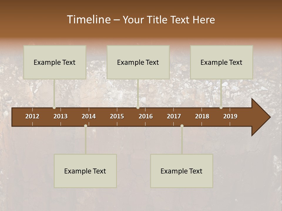 Layered Topsoil View PowerPoint Template