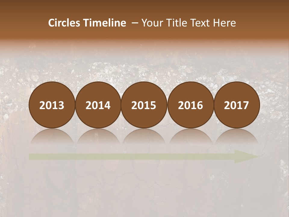 Layered Topsoil View PowerPoint Template