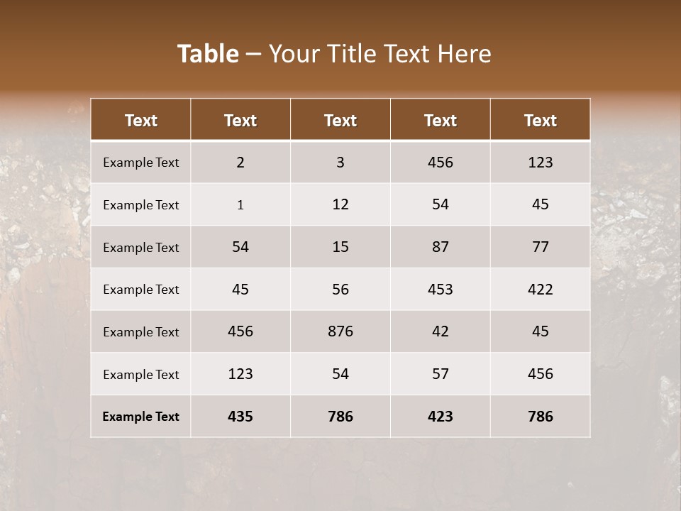 Layered Topsoil View PowerPoint Template