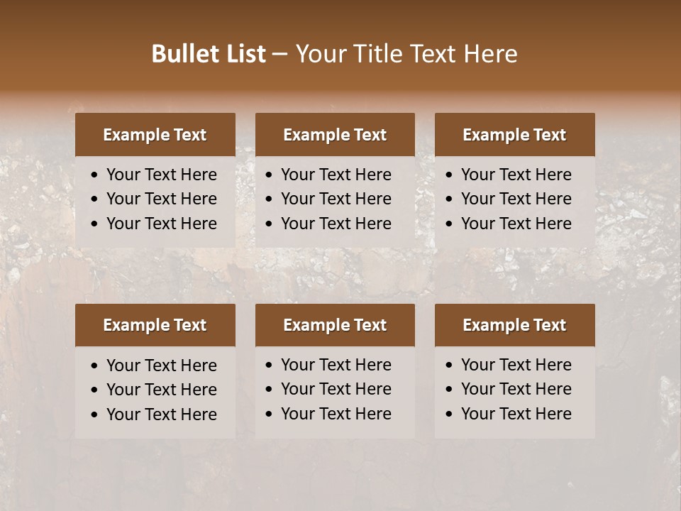 Layered Topsoil View PowerPoint Template