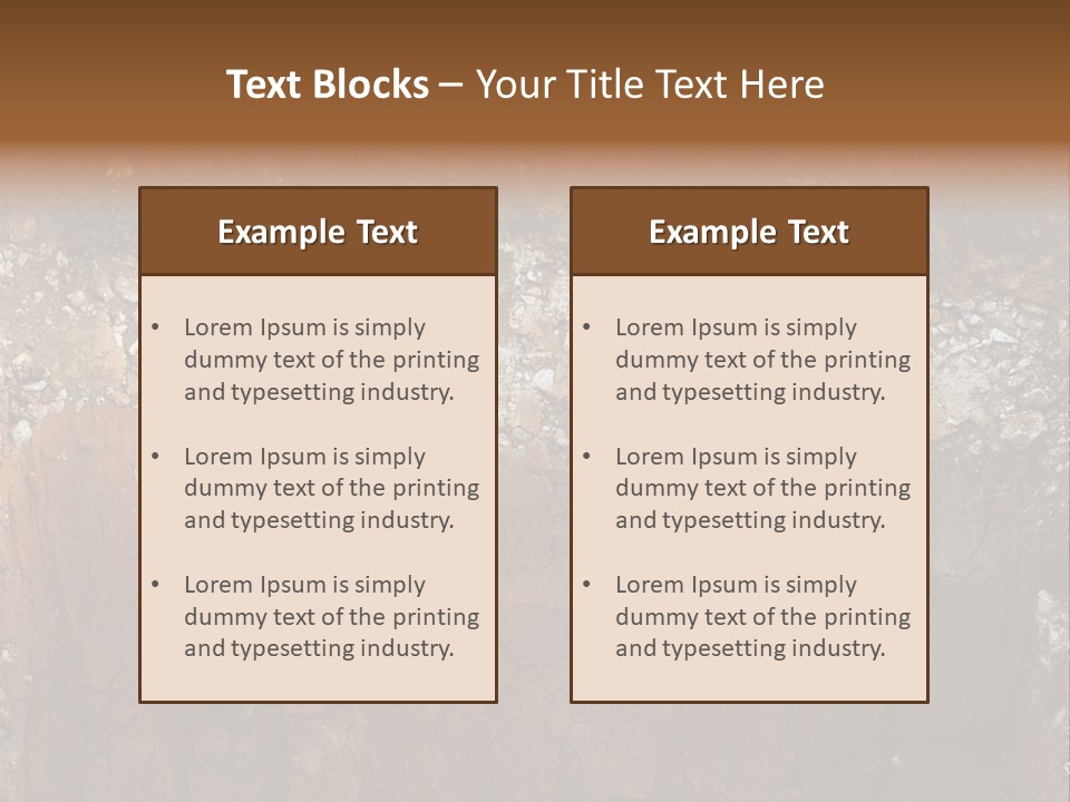 Layered Topsoil View PowerPoint Template