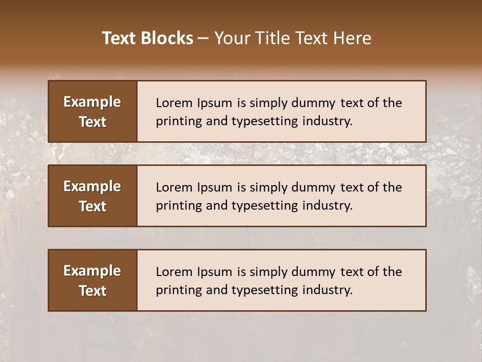 Layered Topsoil View PowerPoint Template