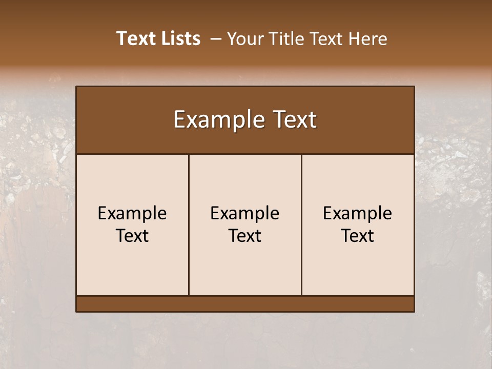 Layered Topsoil View PowerPoint Template