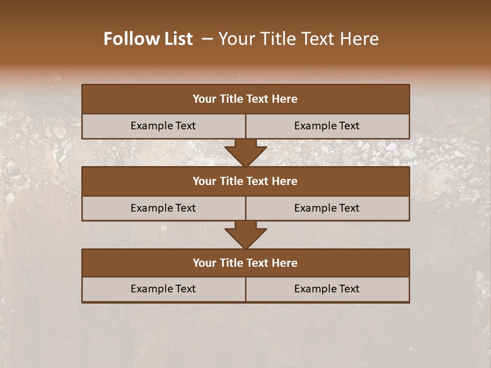 Layered Topsoil View PowerPoint Template