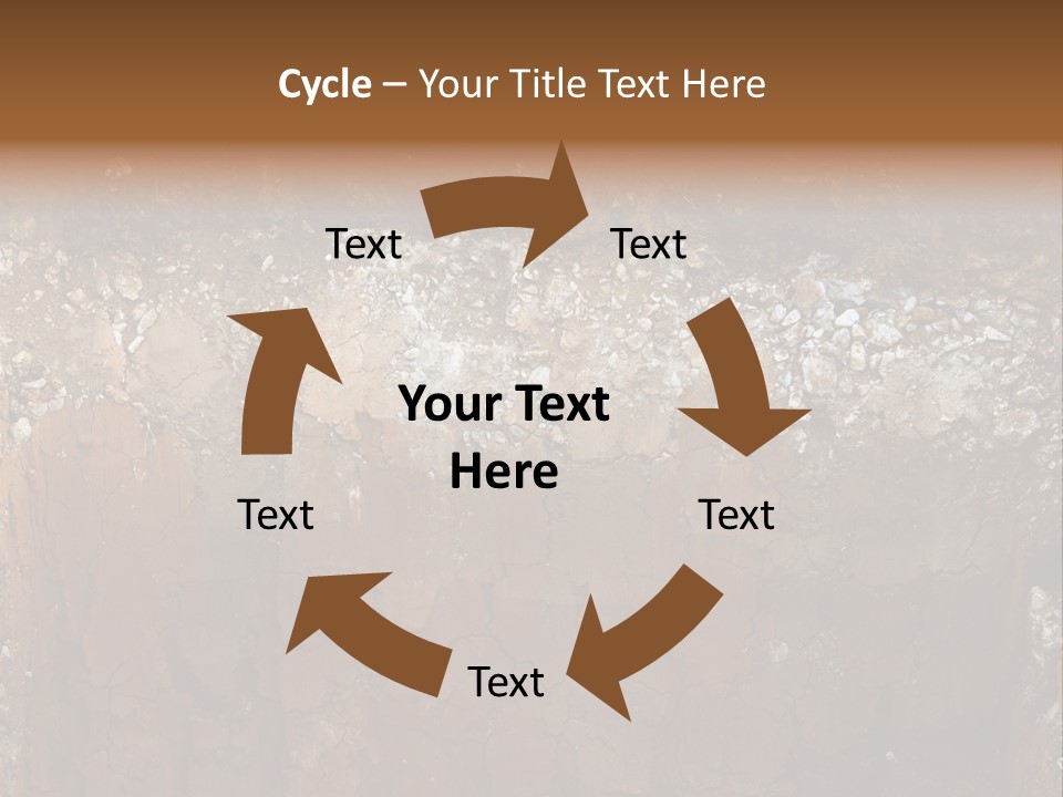 Layered Topsoil View PowerPoint Template