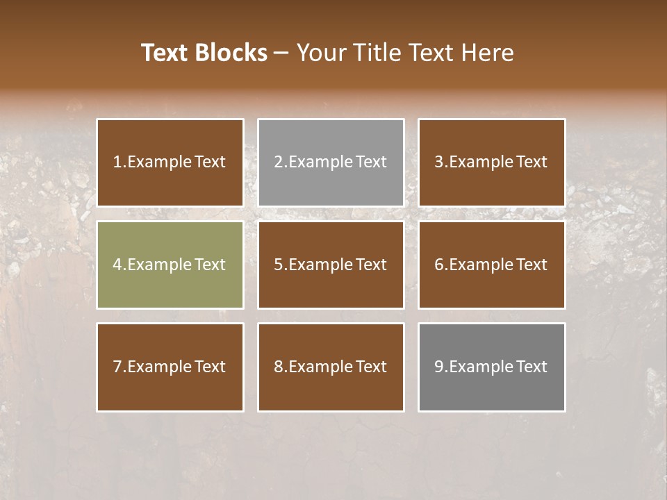 Layered Topsoil View PowerPoint Template