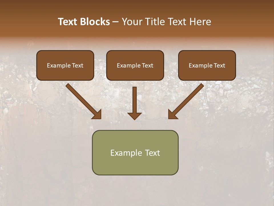 Layered Topsoil View PowerPoint Template