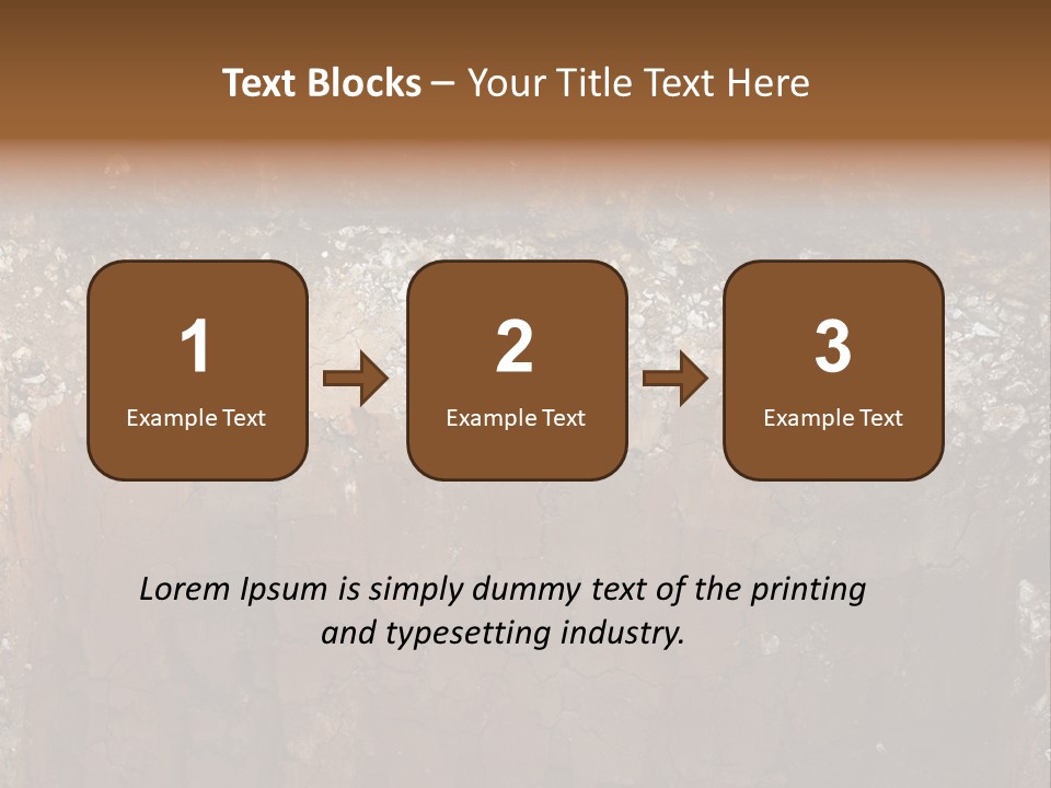 Layered Topsoil View PowerPoint Template