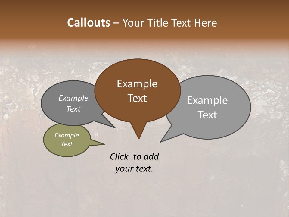 Layered Topsoil View PowerPoint Template
