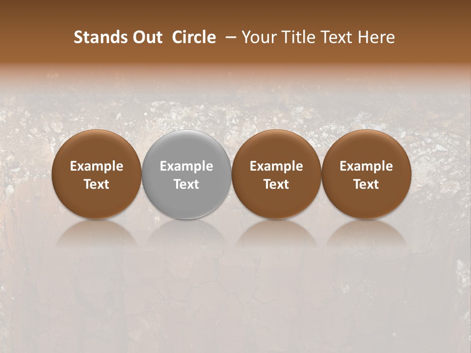 Layered Topsoil View PowerPoint Template