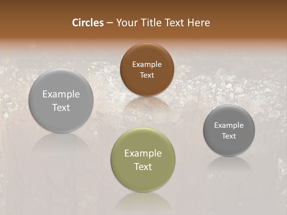Layered Topsoil View PowerPoint Template