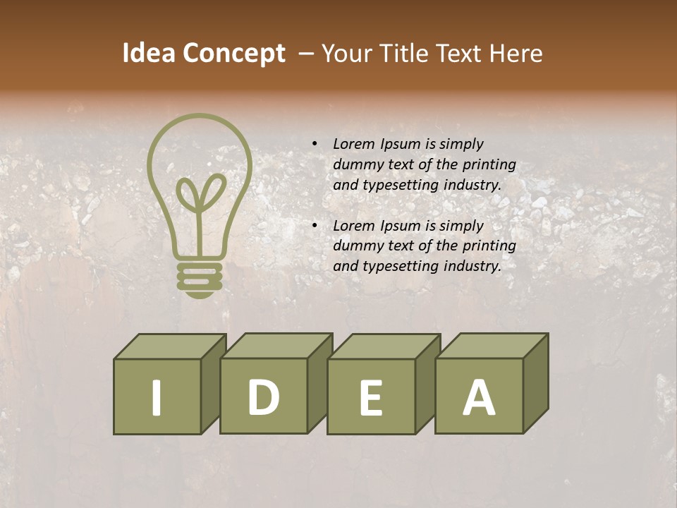 Layered Topsoil View PowerPoint Template