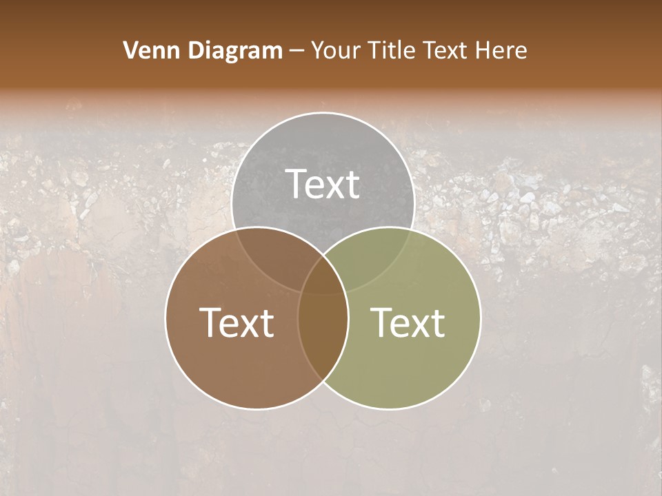Layered Topsoil View PowerPoint Template
