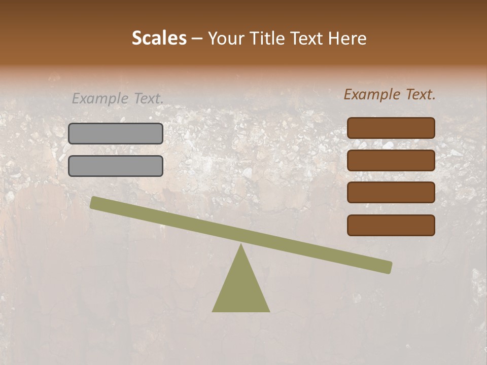 Layered Topsoil View PowerPoint Template
