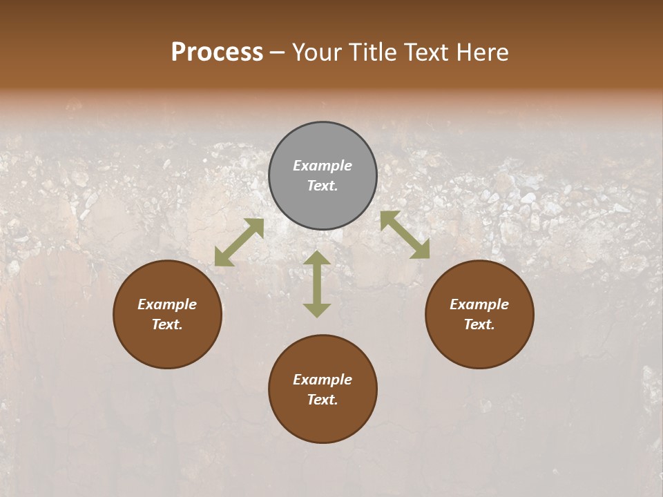 Layered Topsoil View PowerPoint Template