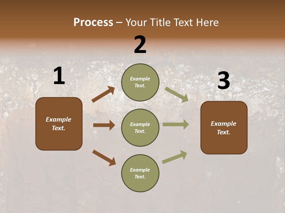 Layered Topsoil View PowerPoint Template