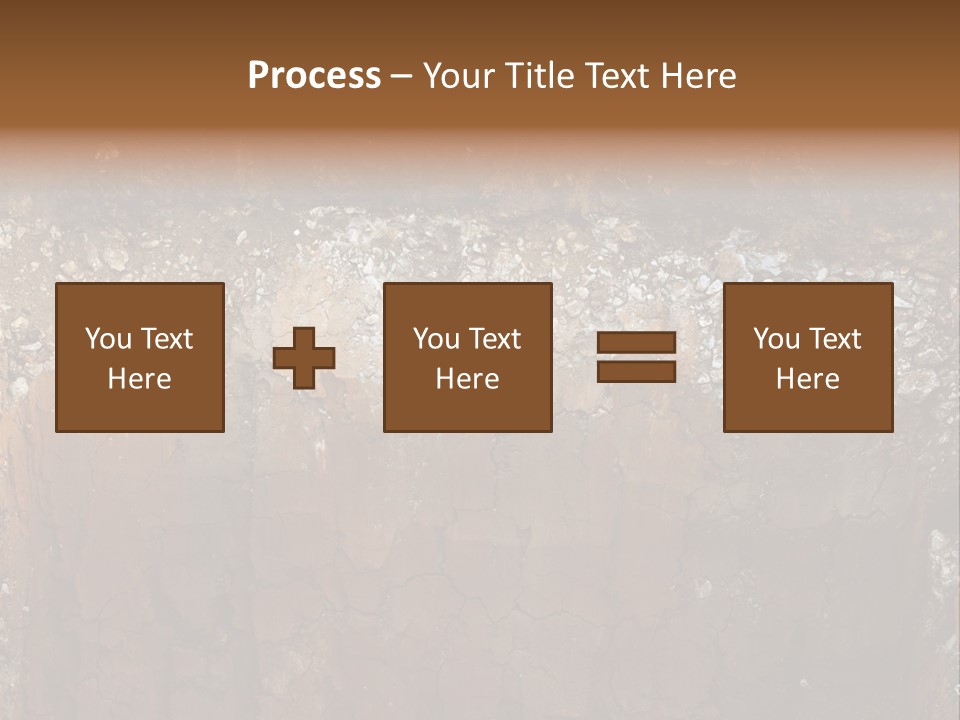 Layered Topsoil View PowerPoint Template
