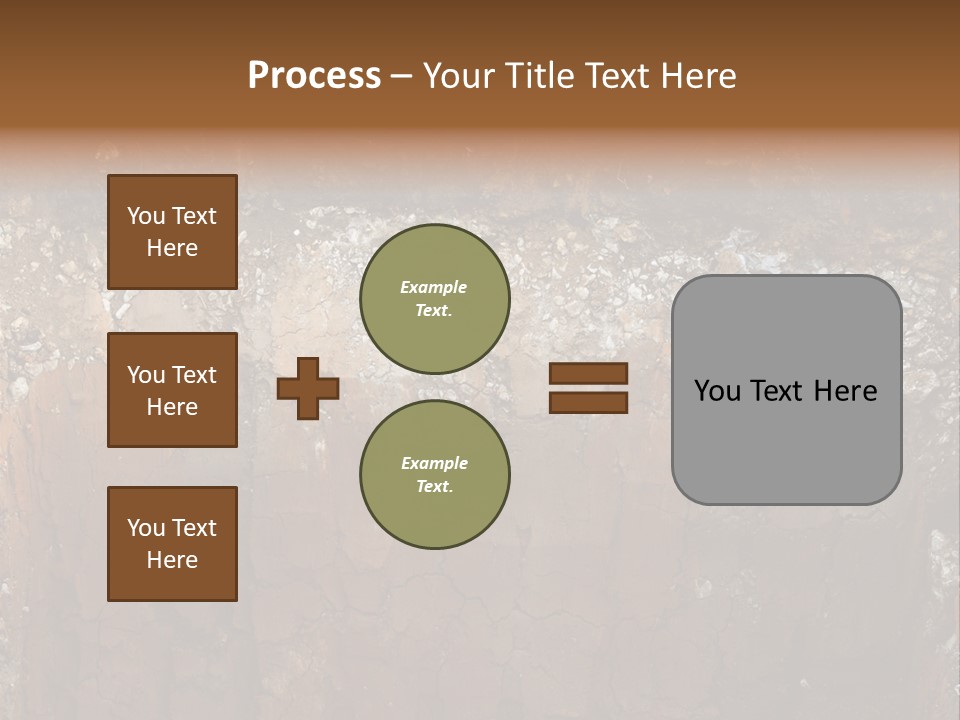 Layered Topsoil View PowerPoint Template