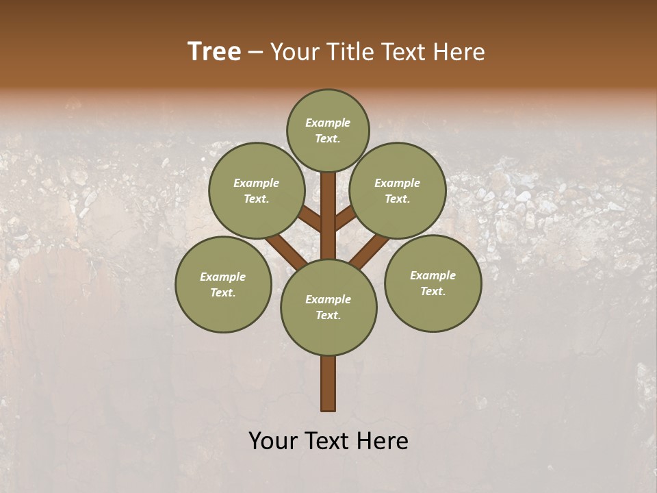 Layered Topsoil View PowerPoint Template