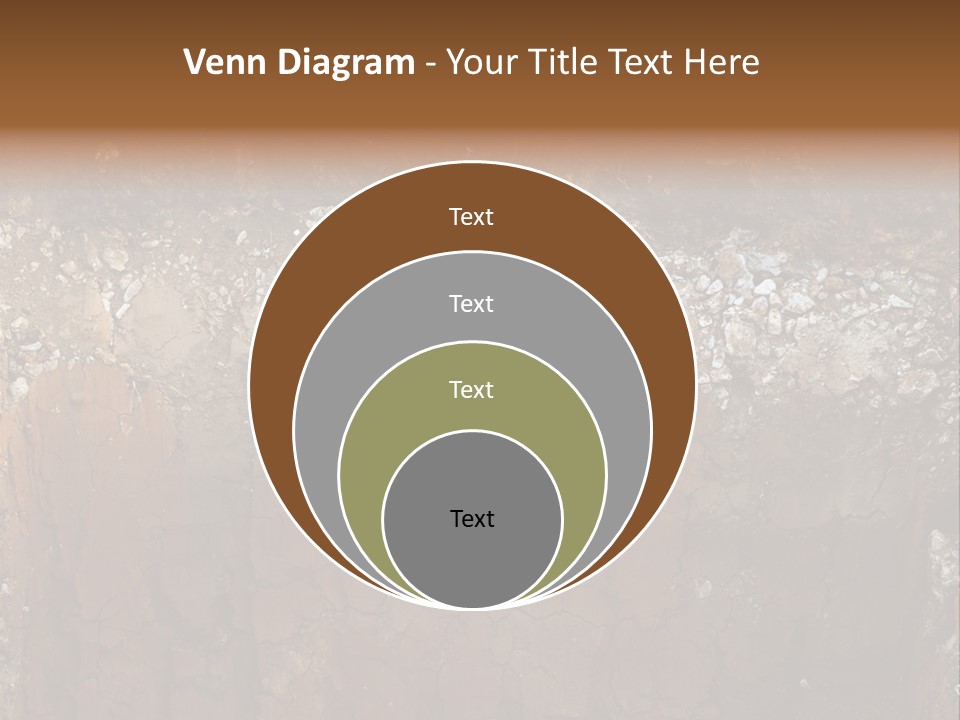 Layered Topsoil View PowerPoint Template