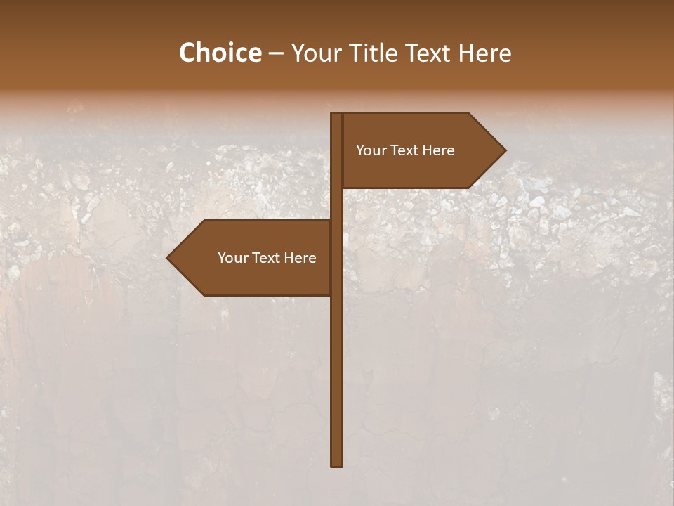 Layered Topsoil View PowerPoint Template