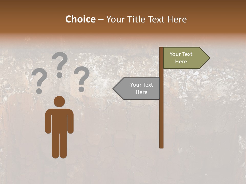 Layered Topsoil View PowerPoint Template