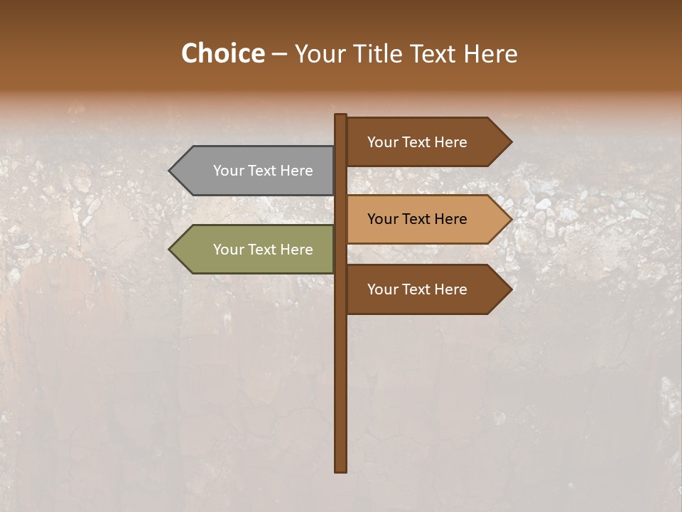 Layered Topsoil View PowerPoint Template
