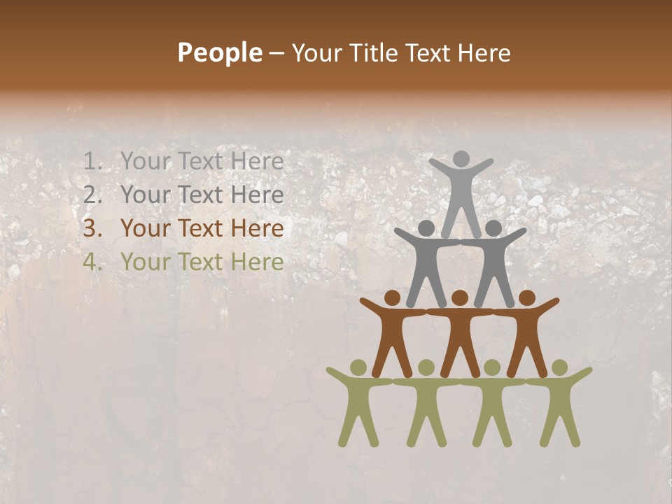 Layered Topsoil View PowerPoint Template