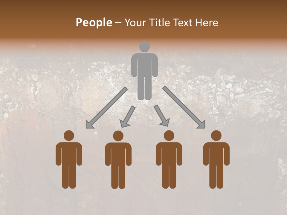 Layered Topsoil View PowerPoint Template