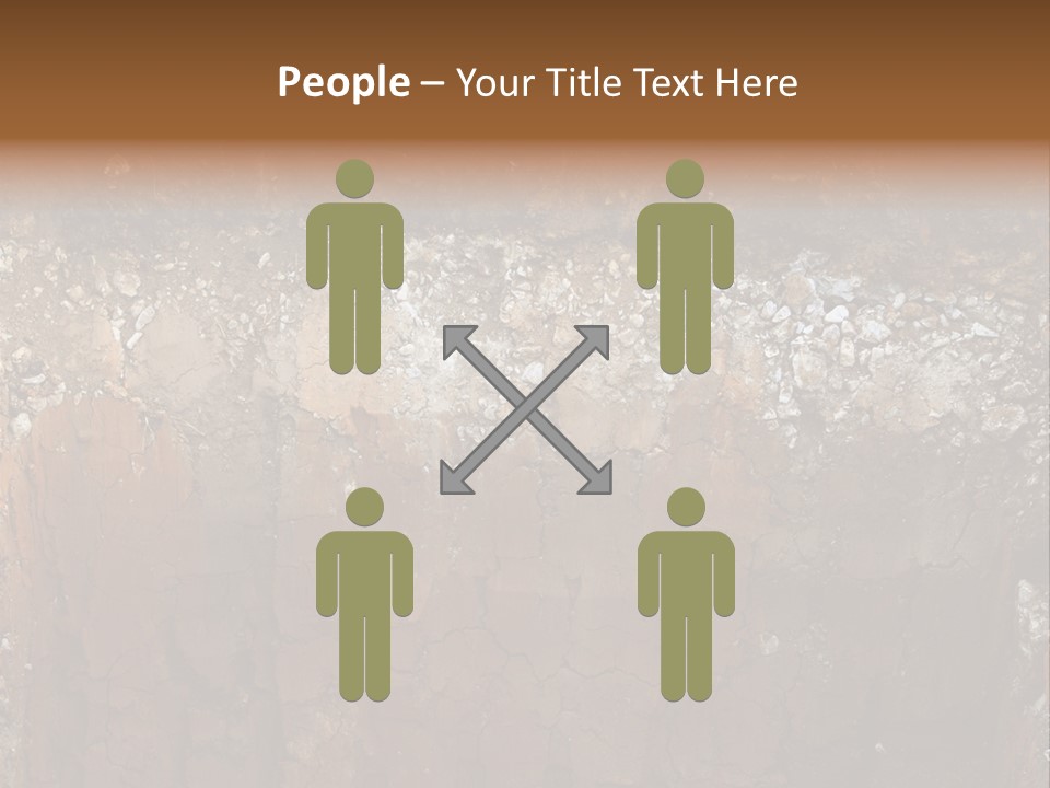 Layered Topsoil View PowerPoint Template