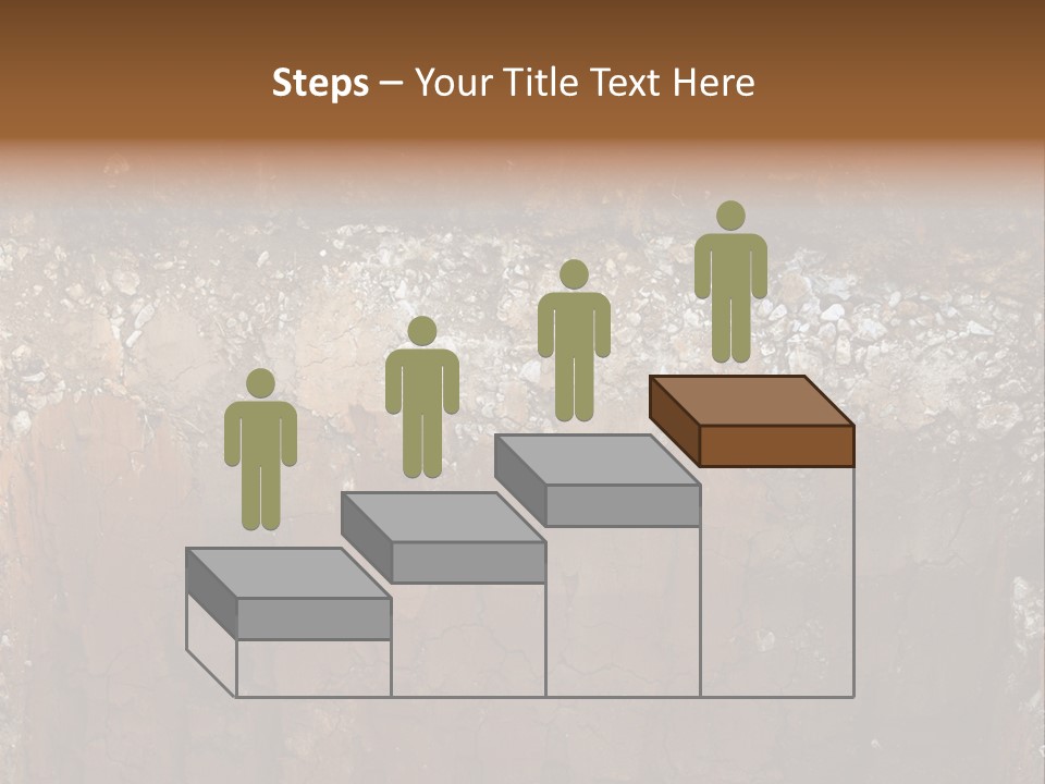 Layered Topsoil View PowerPoint Template