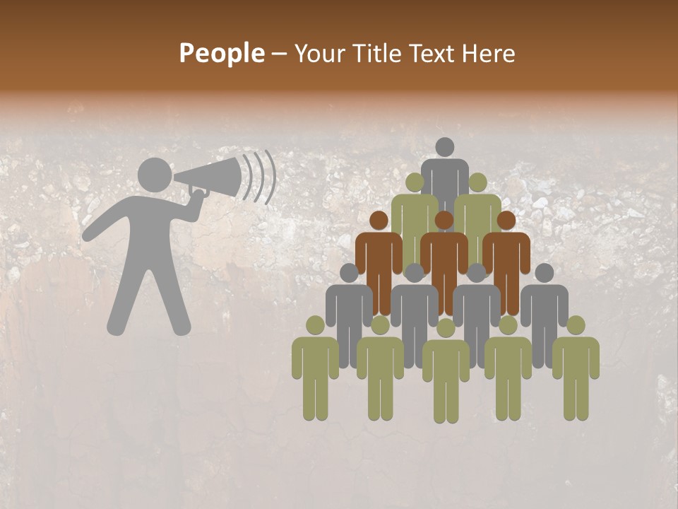 Layered Topsoil View PowerPoint Template