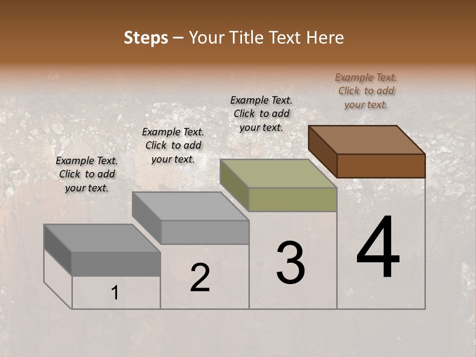 Layered Topsoil View PowerPoint Template