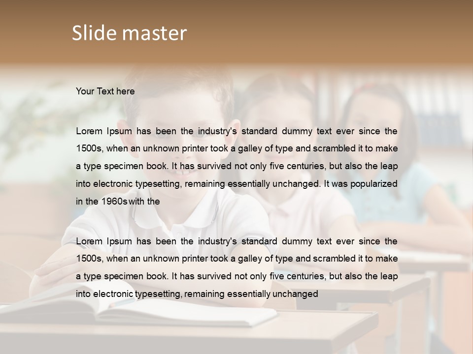 Short Hair Inside Activity PowerPoint Template