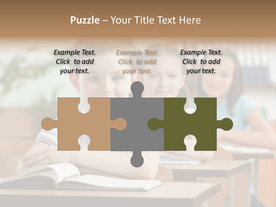 Short Hair Inside Activity PowerPoint Template