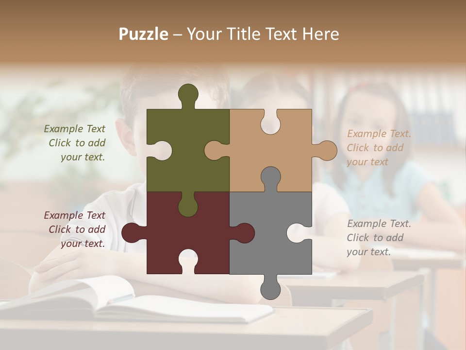 Short Hair Inside Activity PowerPoint Template