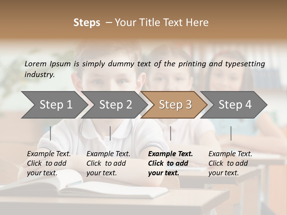 Short Hair Inside Activity PowerPoint Template