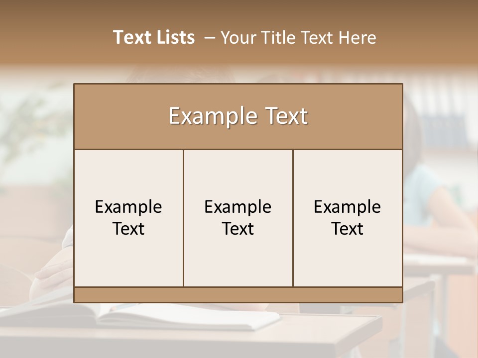 Short Hair Inside Activity PowerPoint Template