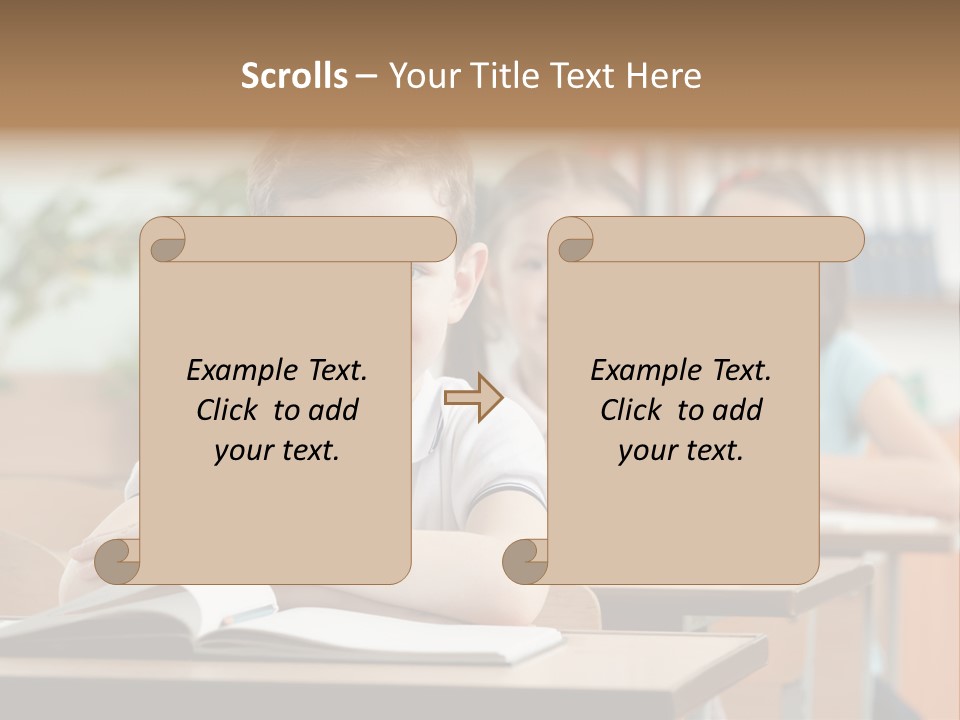 Short Hair Inside Activity PowerPoint Template