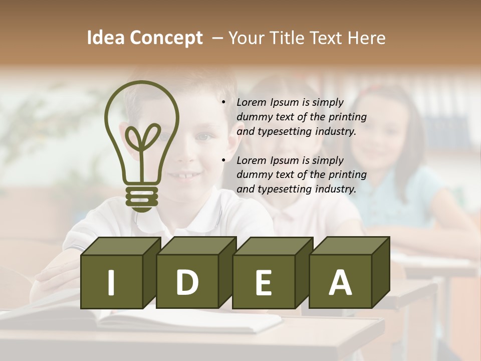 Short Hair Inside Activity PowerPoint Template