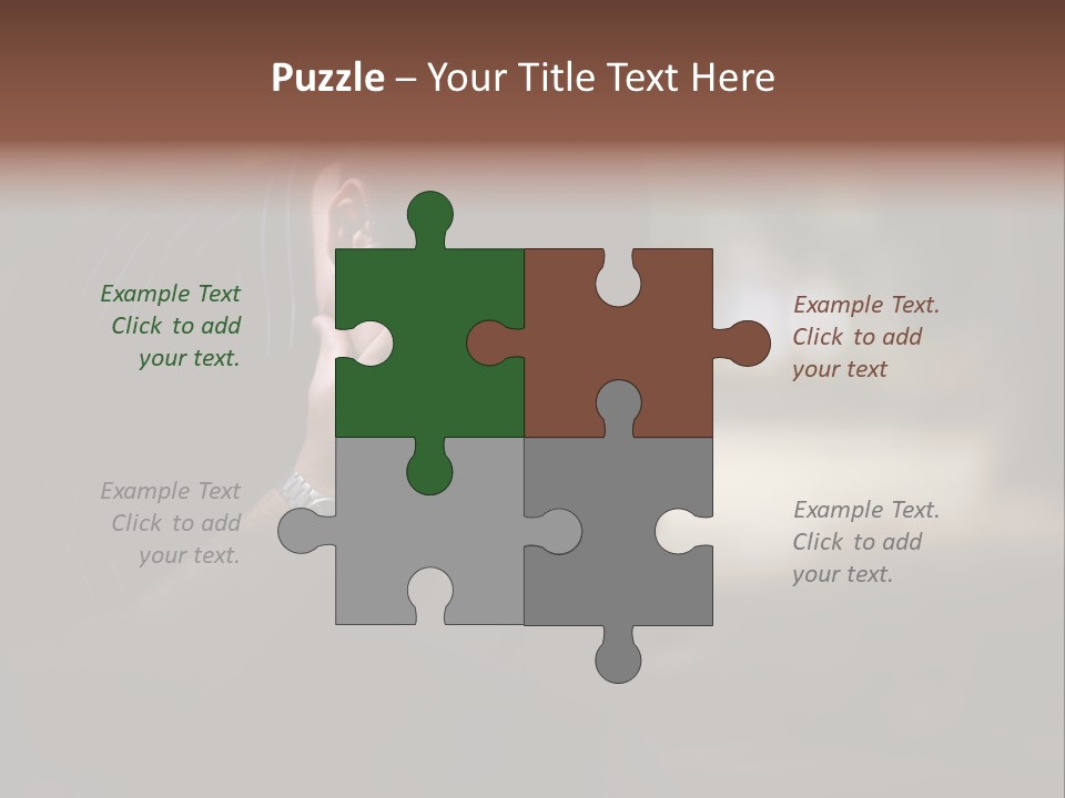 Young Model Unemployment PowerPoint Template