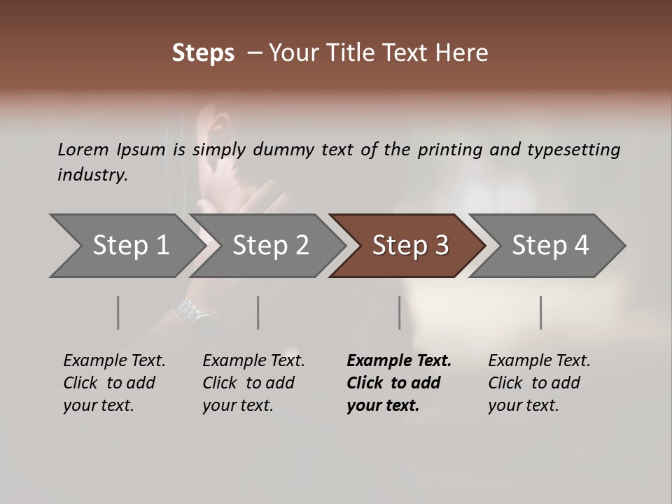 Young Model Unemployment PowerPoint Template
