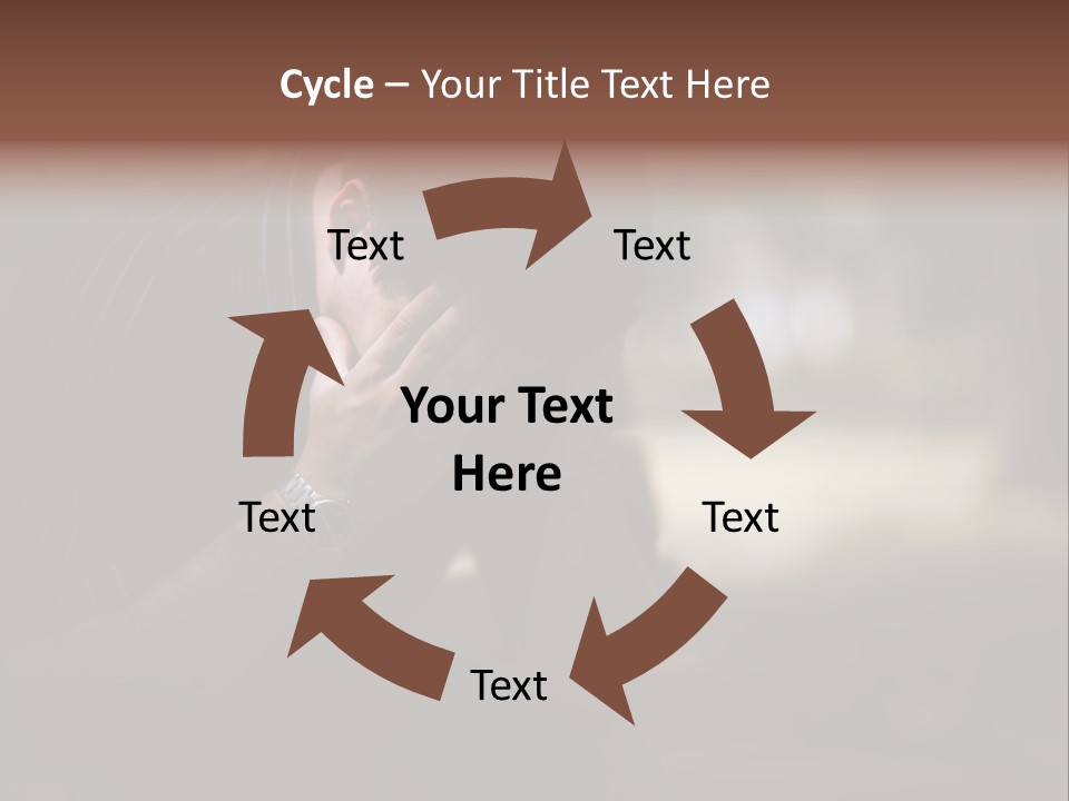Young Model Unemployment PowerPoint Template