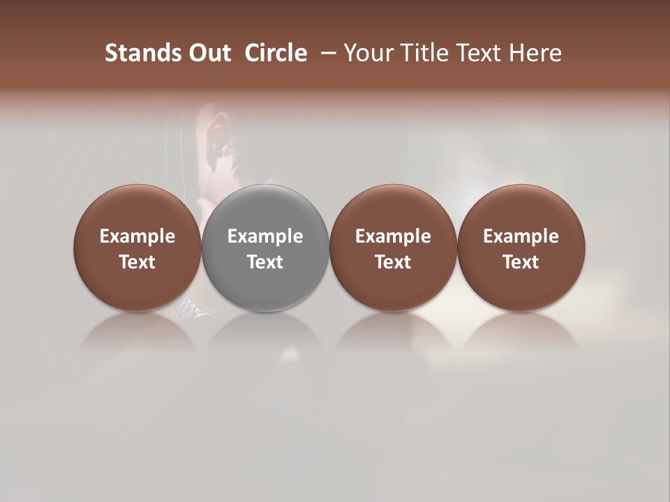 Young Model Unemployment PowerPoint Template