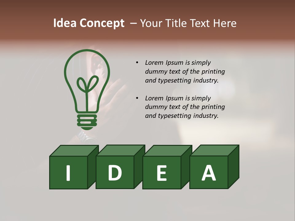 Young Model Unemployment PowerPoint Template