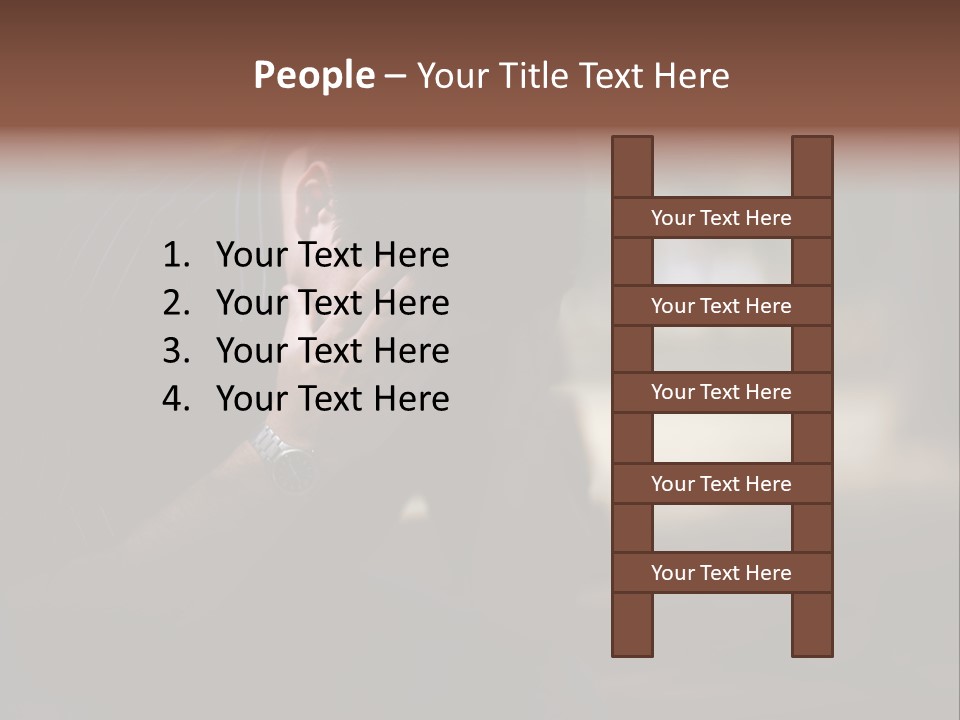 Young Model Unemployment PowerPoint Template