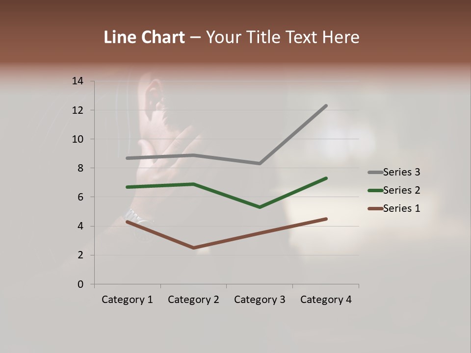 Young Model Unemployment PowerPoint Template