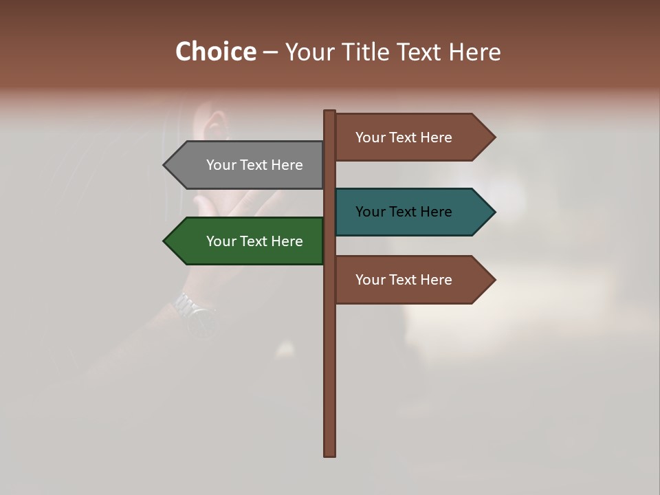 Young Model Unemployment PowerPoint Template