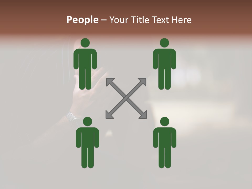 Young Model Unemployment PowerPoint Template