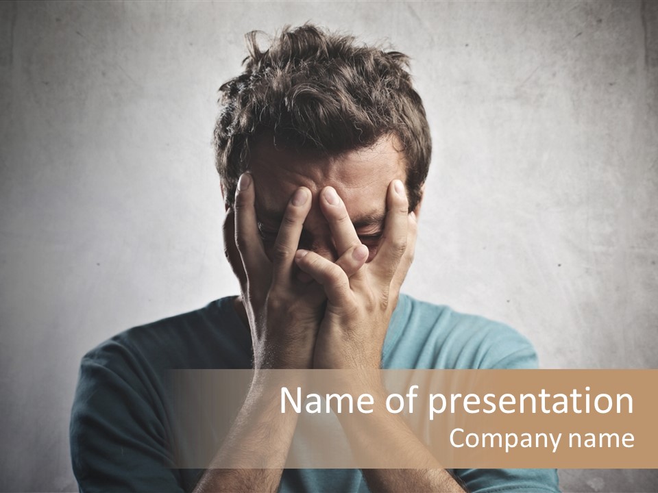 Feel Emotion Unhappy PowerPoint Template